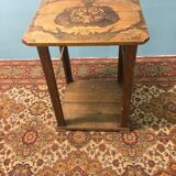Old African engraved wooden side table