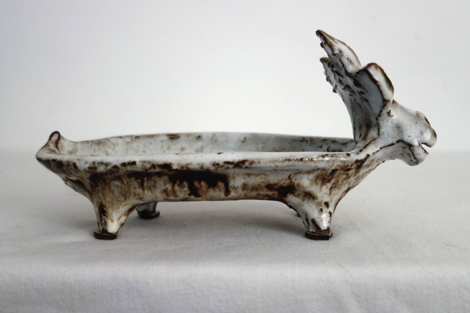 Zoomorphic ceramic pocket emptier by Albert Thiry, 1960