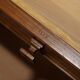 David Linley Burr walnut chest of drawers for light restoration.
