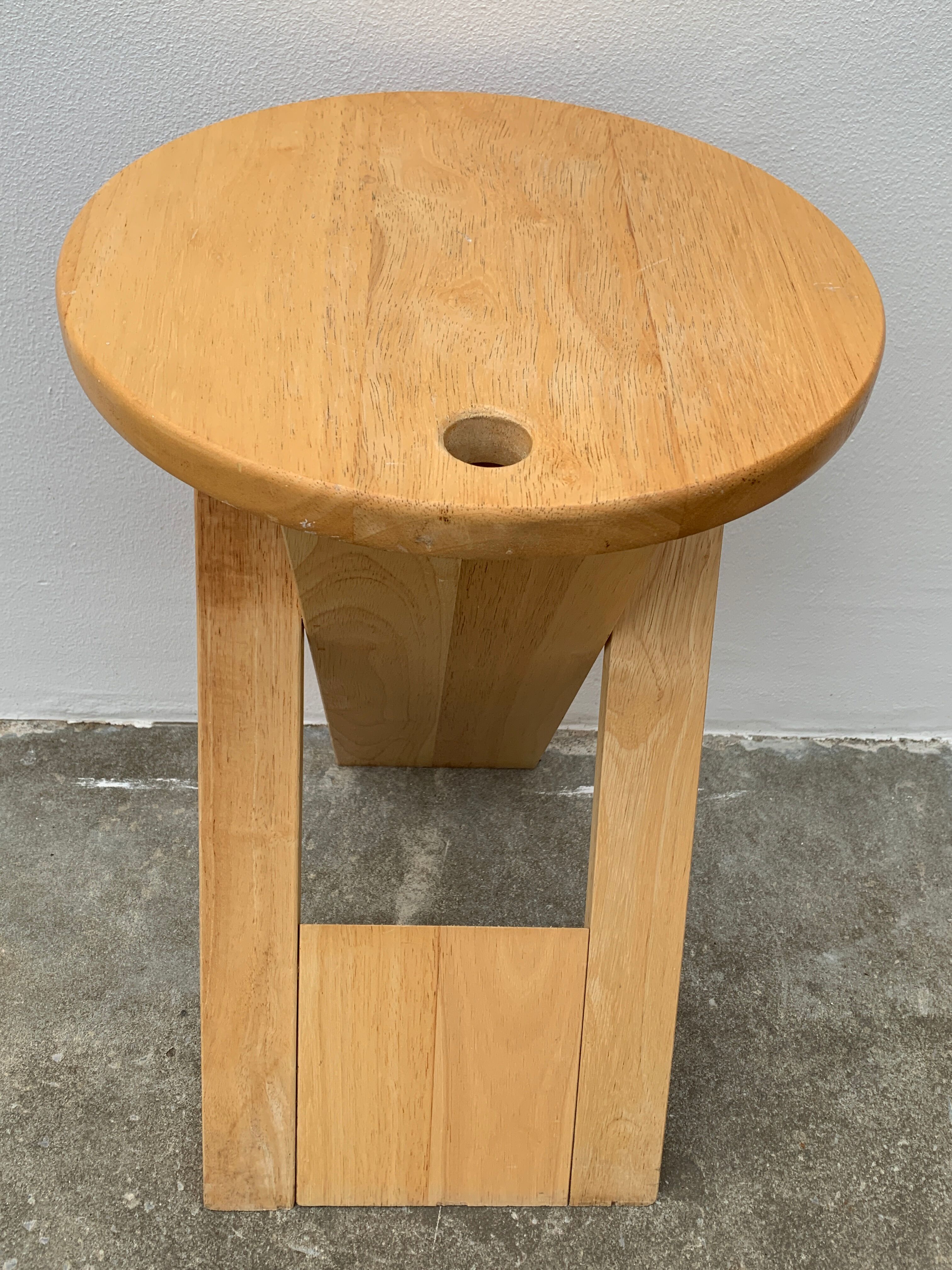 Wooden folding stool, model Suzy by Adrian Reed, 1980