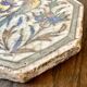 Ancient Persian tile in glazed earthenware