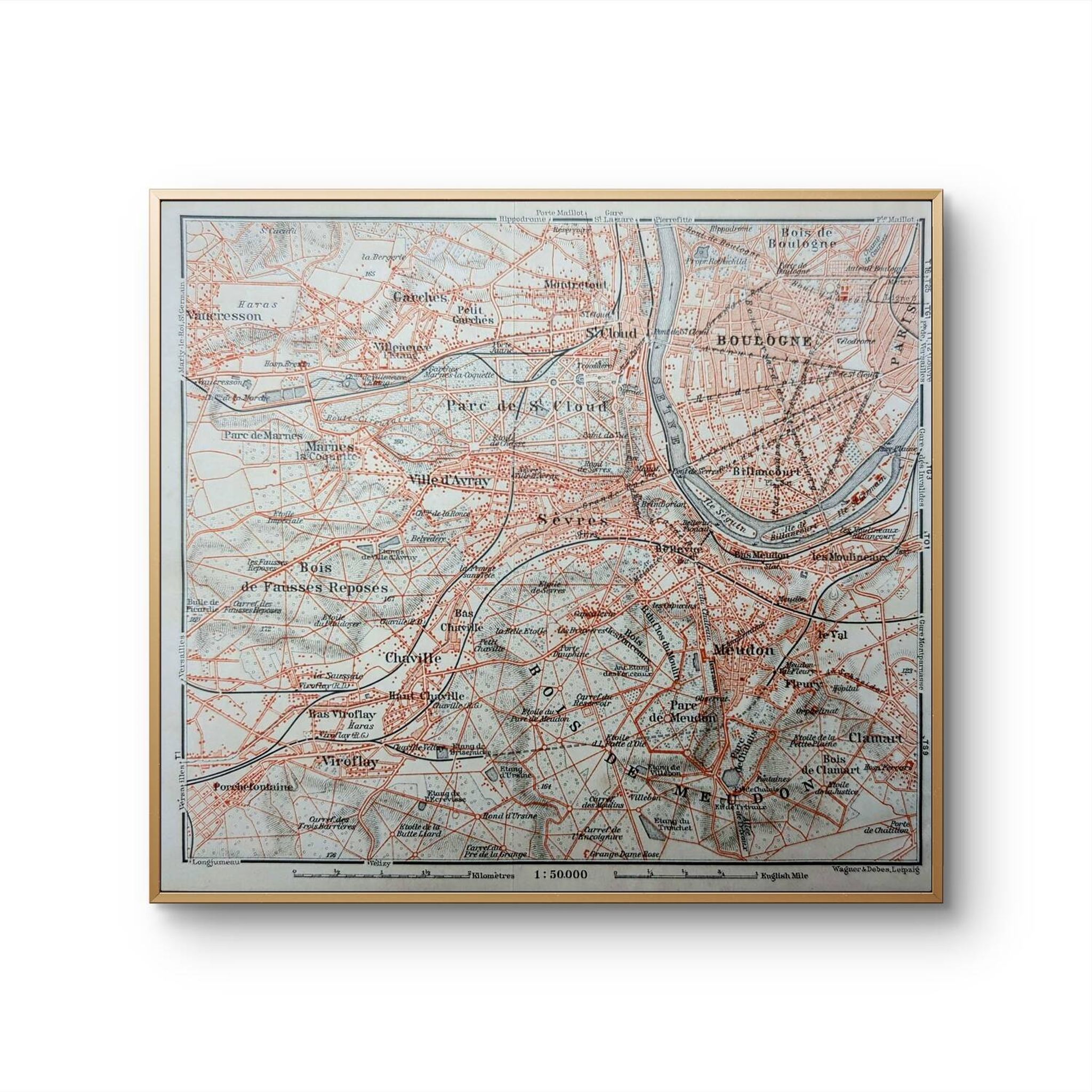 Printed in 1914, Sèvres, Boulogne and Meudon.