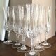 Set de 6 flûtes à champagne cristallin taillé
