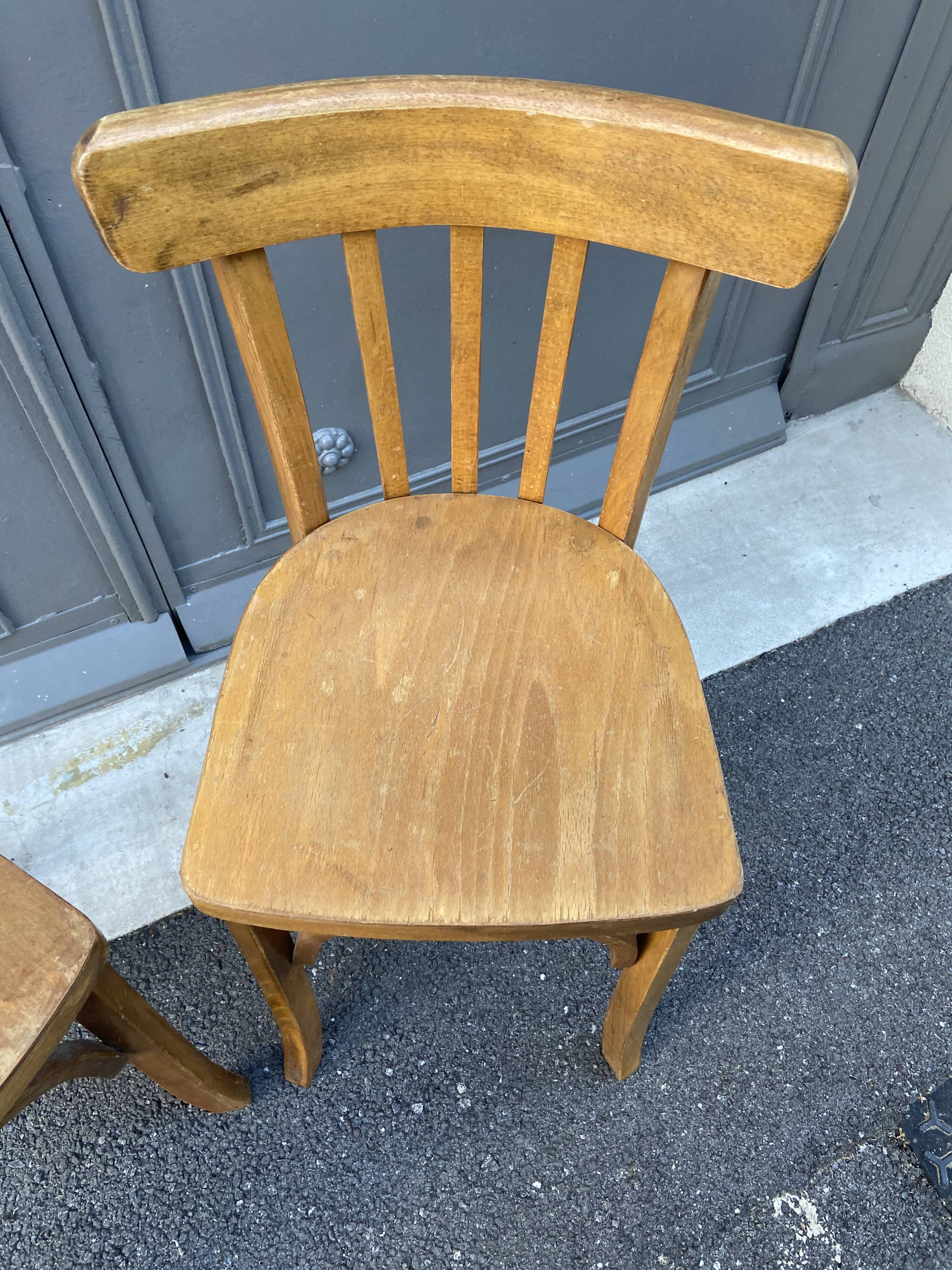 Pair of vintage bistro chairs