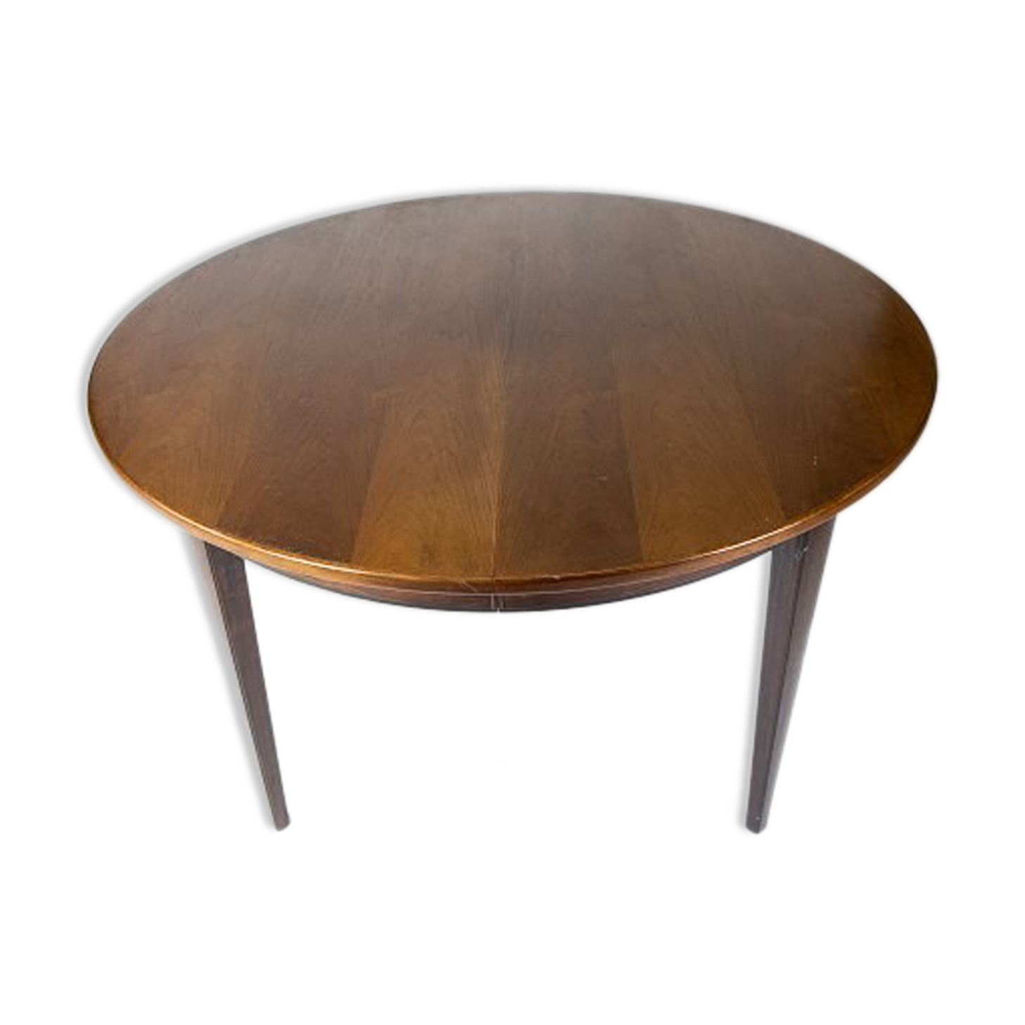 Table à manger en bois de rose conçue par Omann Junior à partir des années 1960.