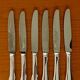 6 Christofle Cluny knives 19.5 cm for dessert, cheese, dessert, good condition