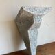 Console murale brutaliste en bois peint 1970