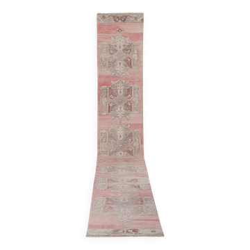 Tapis de couloir turc vintage