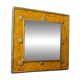 Wooden and resin mirror signed Lydie Eyraud. Unique piece