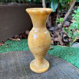 Vintage soliflore vase in white marble
