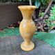 Vase soliflore vintage en marbre blanc