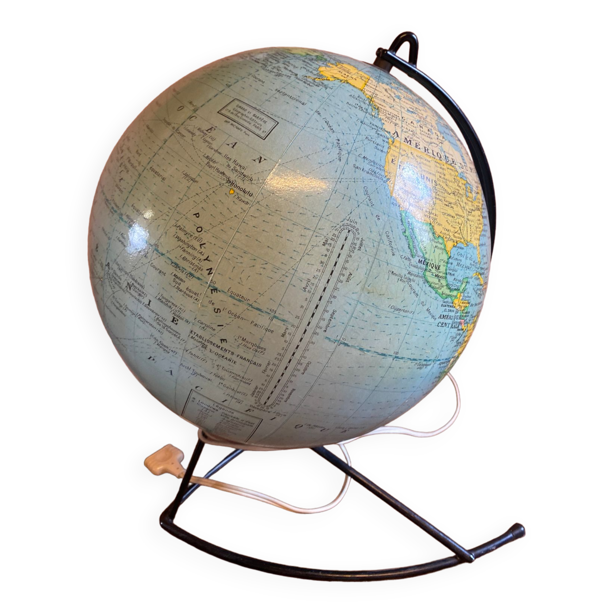 Mappemonde Girard and Barrère