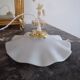 Vintage white opaline pendant lamp