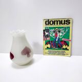 Vase vintage en verre de Murano blanc attr. à Dino Martens pour Aureliano Toso