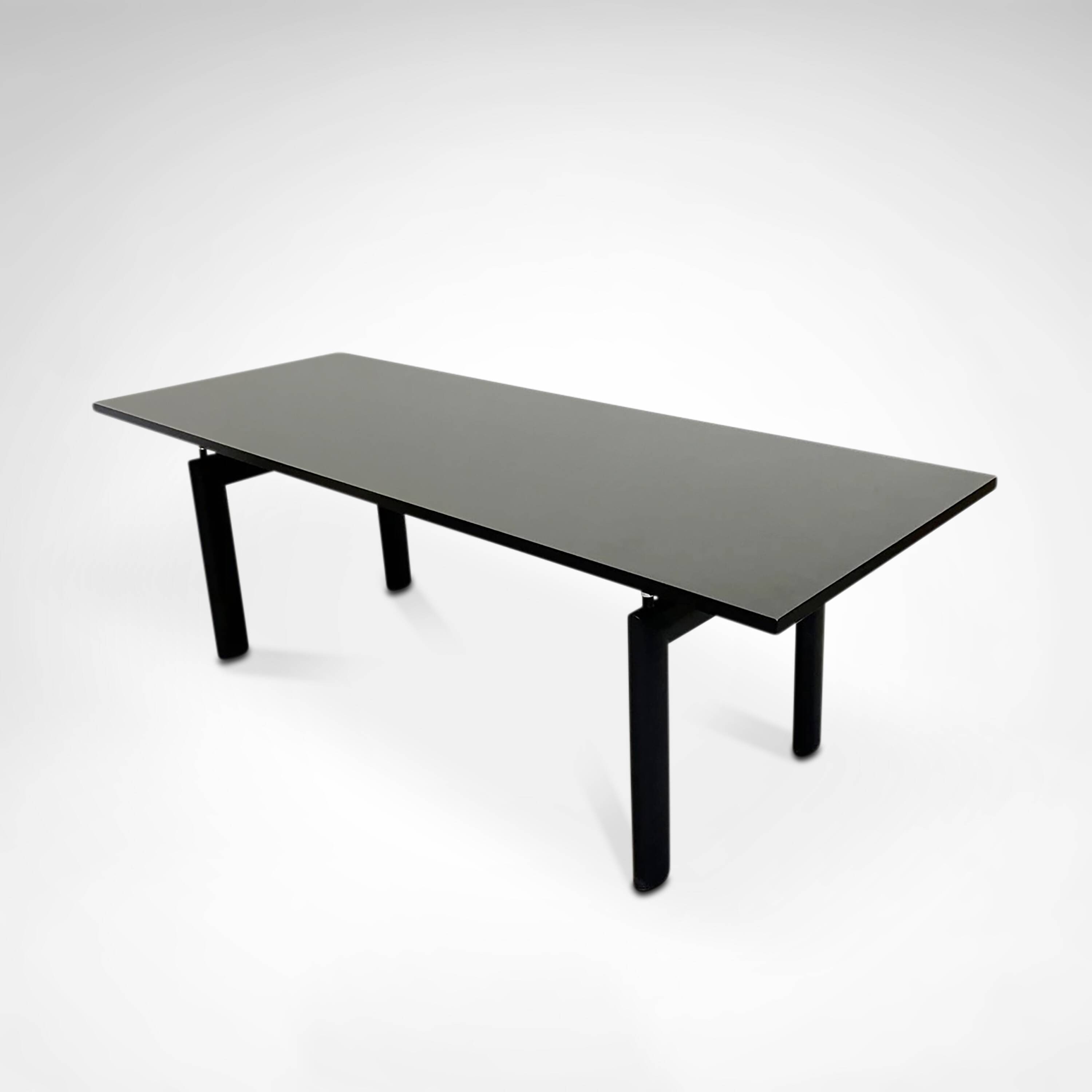 Early LC6 steel and wood dining table by Le Corbusier et al. for Cassina