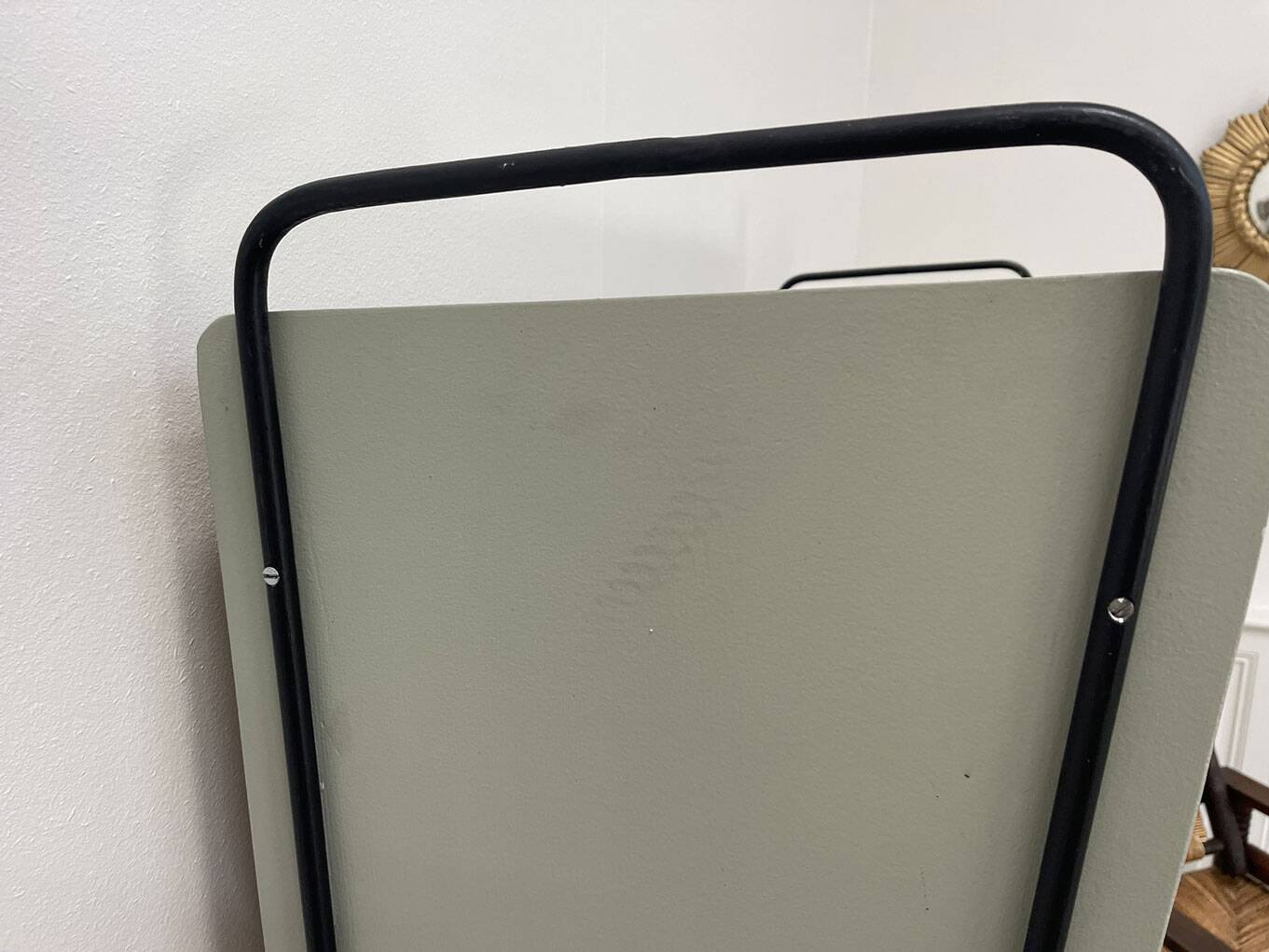 Vintage shelf in metal and wood