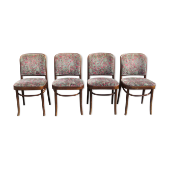 4 chaises Thonet, modèle Prague n° 811, première moitié du XXe siècle