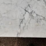 Old oak and marble chest of drawers