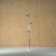 Floor lamp in aluminium with magnetic bulbs, Italy 1970s