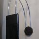 Mid century arc ceiling or wall light by Bruno Gecchelin, Italy 1970s