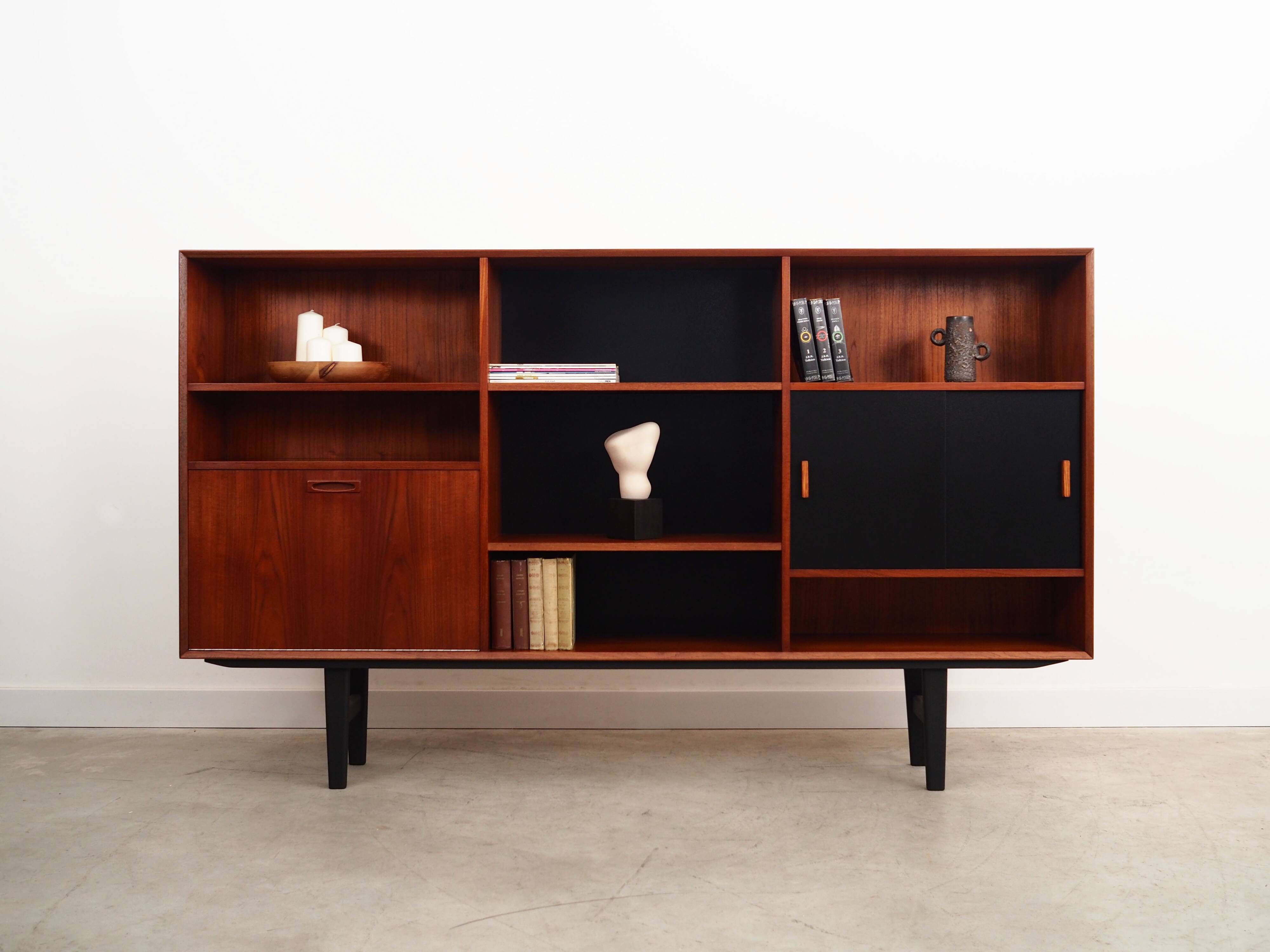 Teak bookcase, Danish design, 1970s, production: Denmark