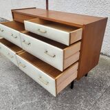 COMMODE COIFFEUSE VINTAGE ROGER LANDAULT