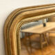 Miroir Louis Philippe perlé doré sculpté 74x98cm