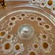 60s crystal glass footed bowl