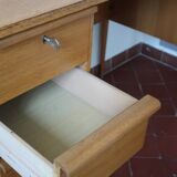 Scandinavian light wood desk