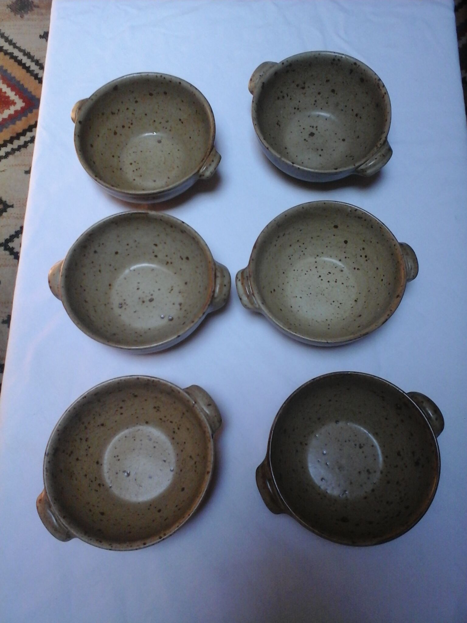 Lot of 6 bowls in stoneware