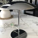 Chrome metal UFO or mushroom lamp