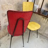 Pair of chairs skaï 1950/60