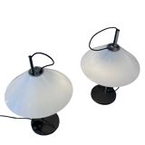 Pair of "Aggregato" model table lamps by Enzo Mari, circa 1970
