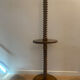 Vintage reading lamp in turned wood, Charles Dudouyt style with t