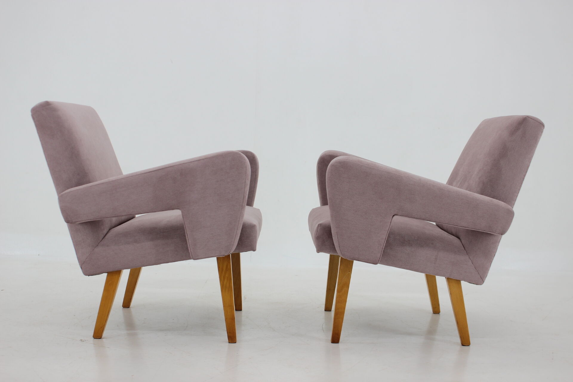 1960s Pair of Design Armchairs, Czechoslovakia