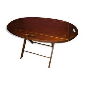 table ovale bois repliable