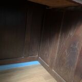 1940s accounting desk in oak and dark oak veneer