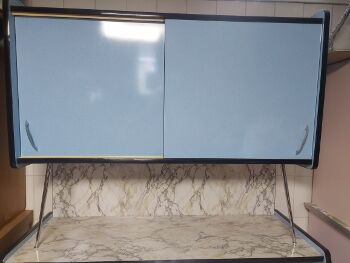 Kitchen buffet - 1960s - Blue Formica
