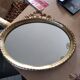 Oval mirror Louis XVI gilded