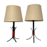 Set of 2 table lamps 50s