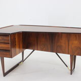1960s Peter Løvig Nielsen 'Boomerang' Desk in Palisander Hedensted Møbelfabrik, Denmark