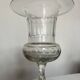 XXL neoclassical 19th-century medical vase in flat-cut crystal