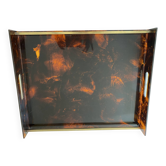 Plateau en lucite Maison Mercier 1970