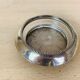 5 silver metal coasters Frank Whiting & Co