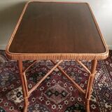 Rattan table