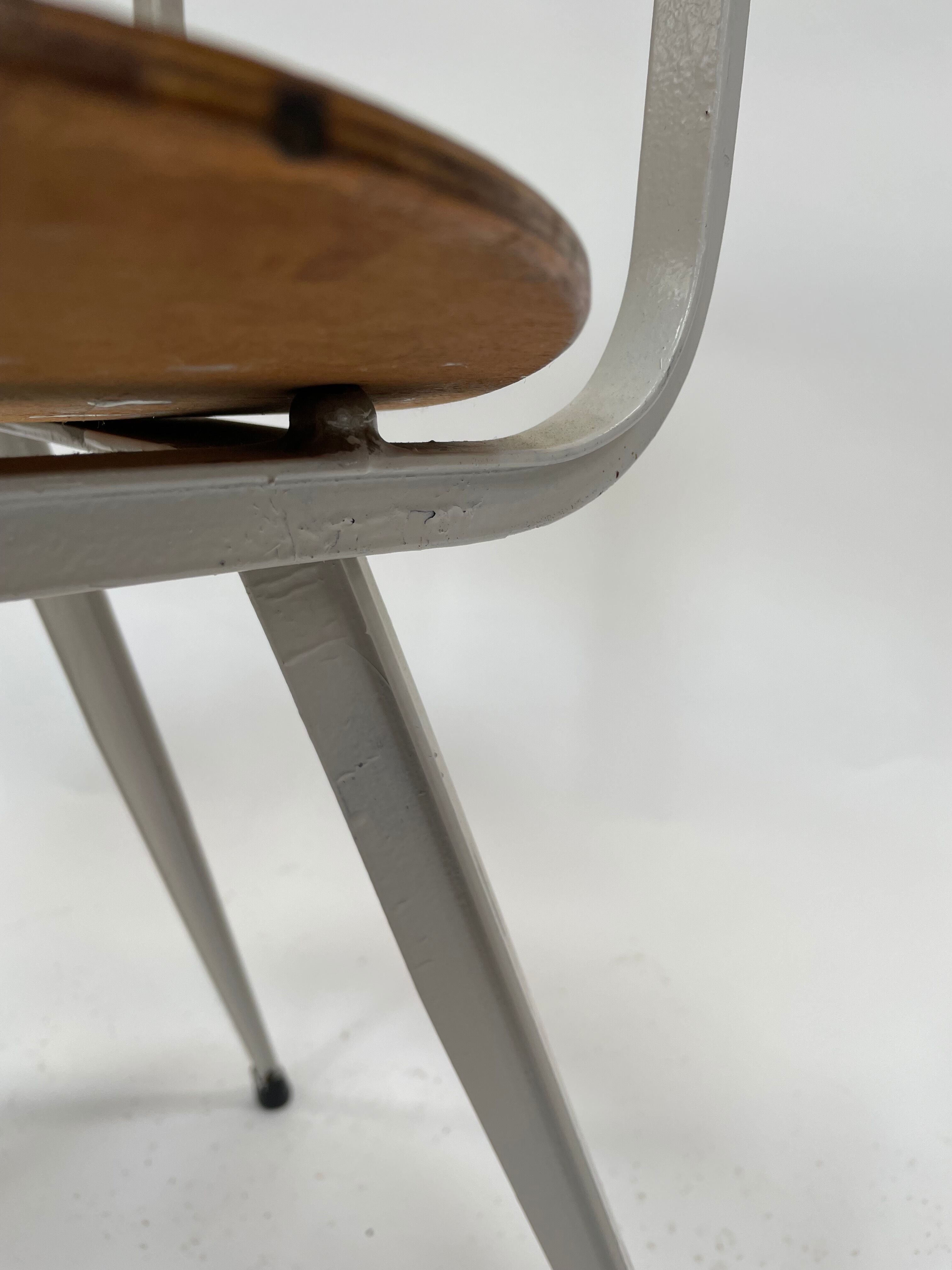 Vintage marko holland school chair 1960s design