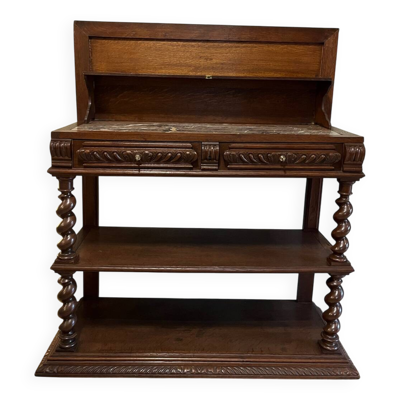 Console ou table de service bois tourné