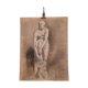 Étude de nu / Dessin au fusain d'Ellen Hägg, signé et daté -(18)94.