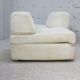 Sofa formed by 2 heaters. Foam, velvet "cream". Steiner. France, Circa 1970