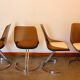 Suite de 4 chaises années 70